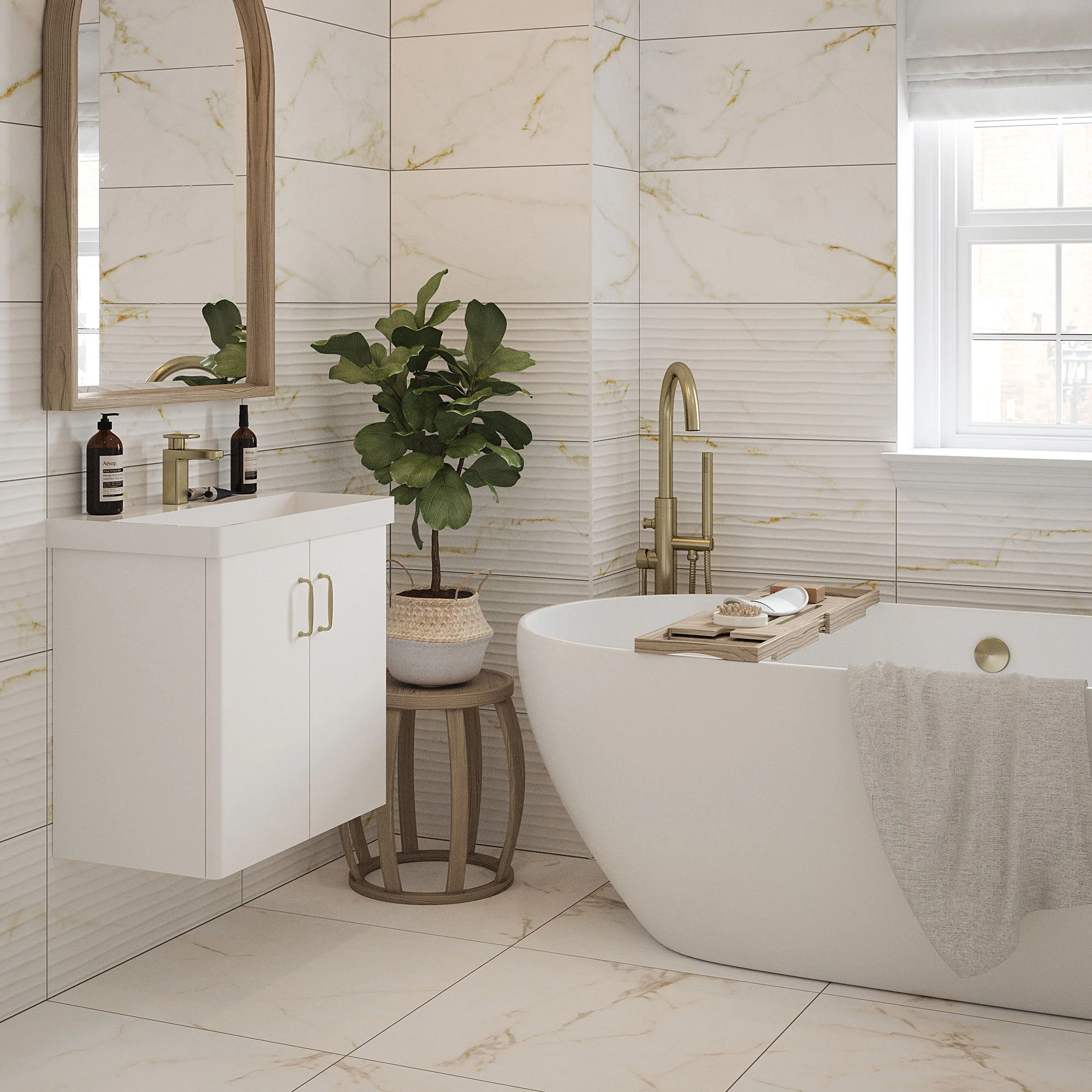 Sterling Matt - Textured Ceramic Wall Tile - Image 3